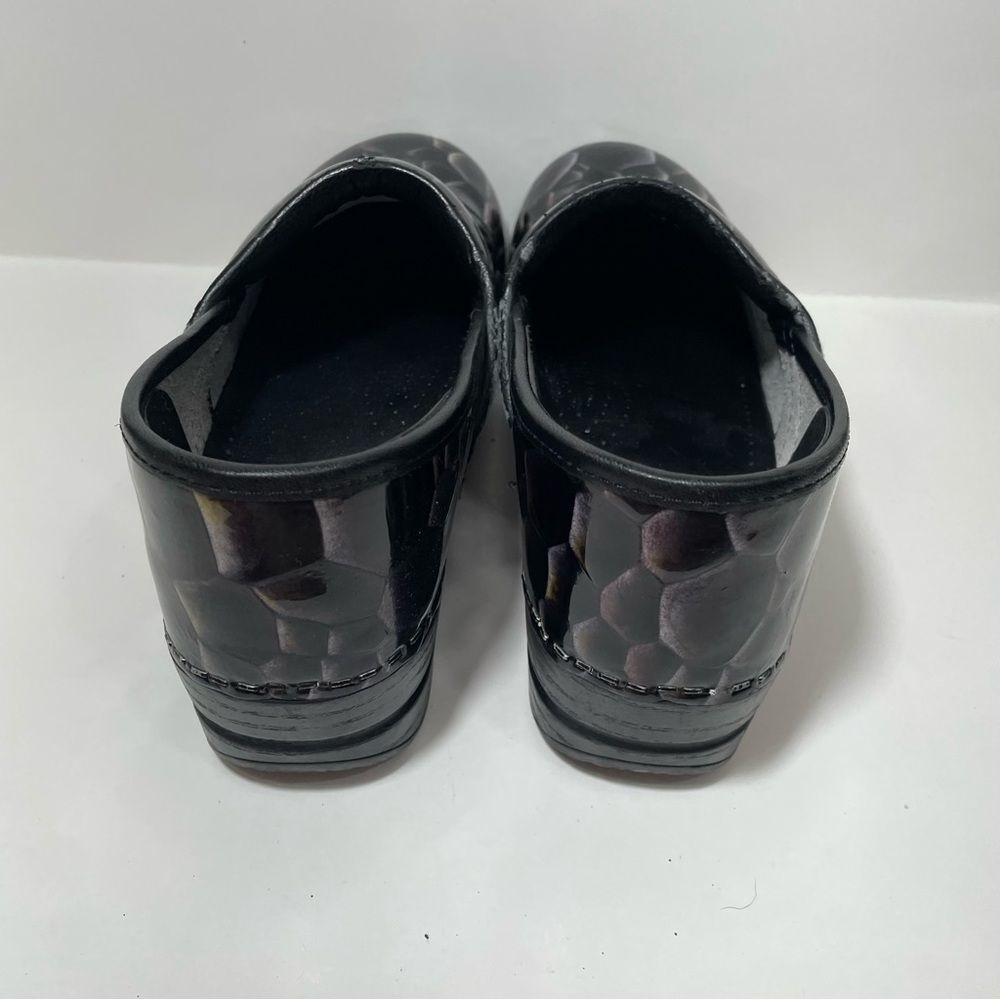 Dansko Snakeskin Patterned Professional Heeled Clogs - Picture 5 of 10